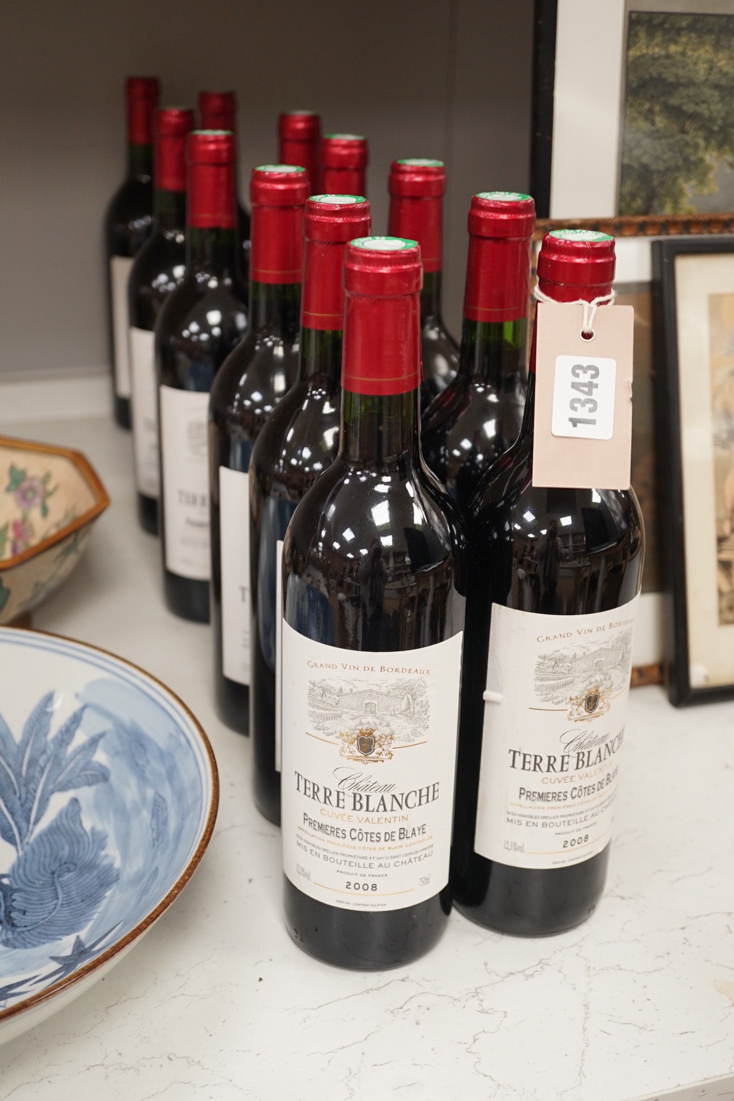 Twelve bottles of Chateau Terr-Blanche 